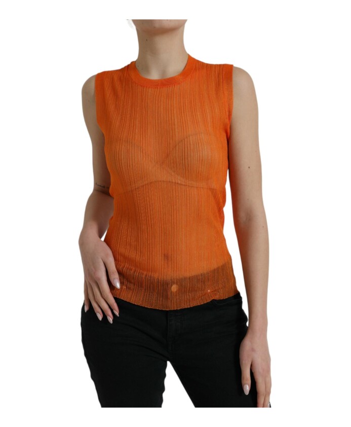 orange-see-through-crew-neck-tank-top