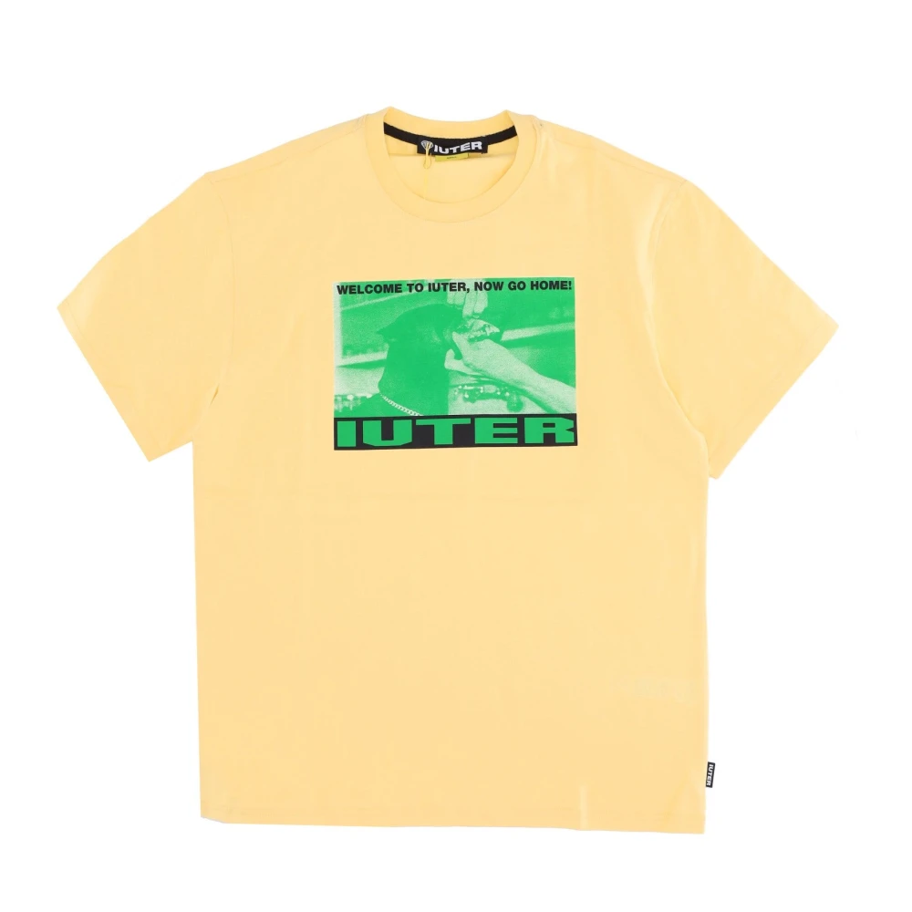 Iuter Gele Heren Tee Korte Mouw Yellow Heren