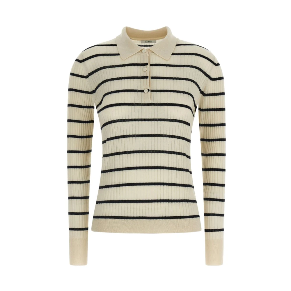 Max Mara Women's Beige Cashmere Knitwear, M, Gitano Polo Jumper