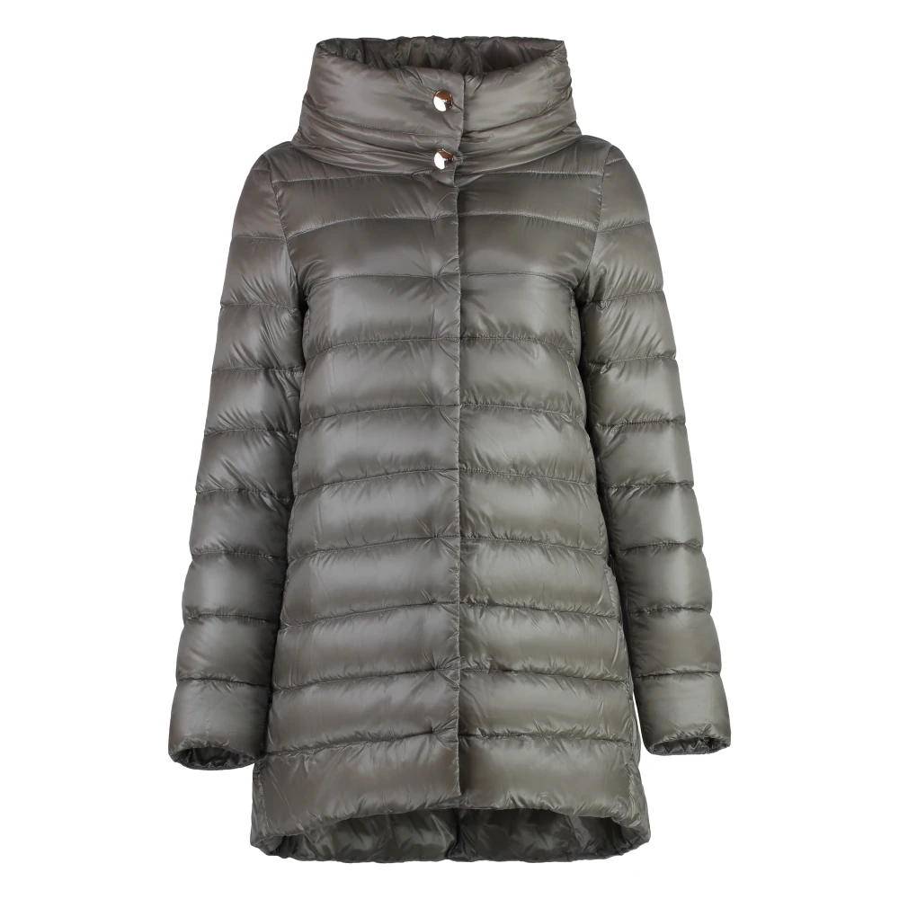Herno Ultralight donsjack met opstaande kraag Gray Dames