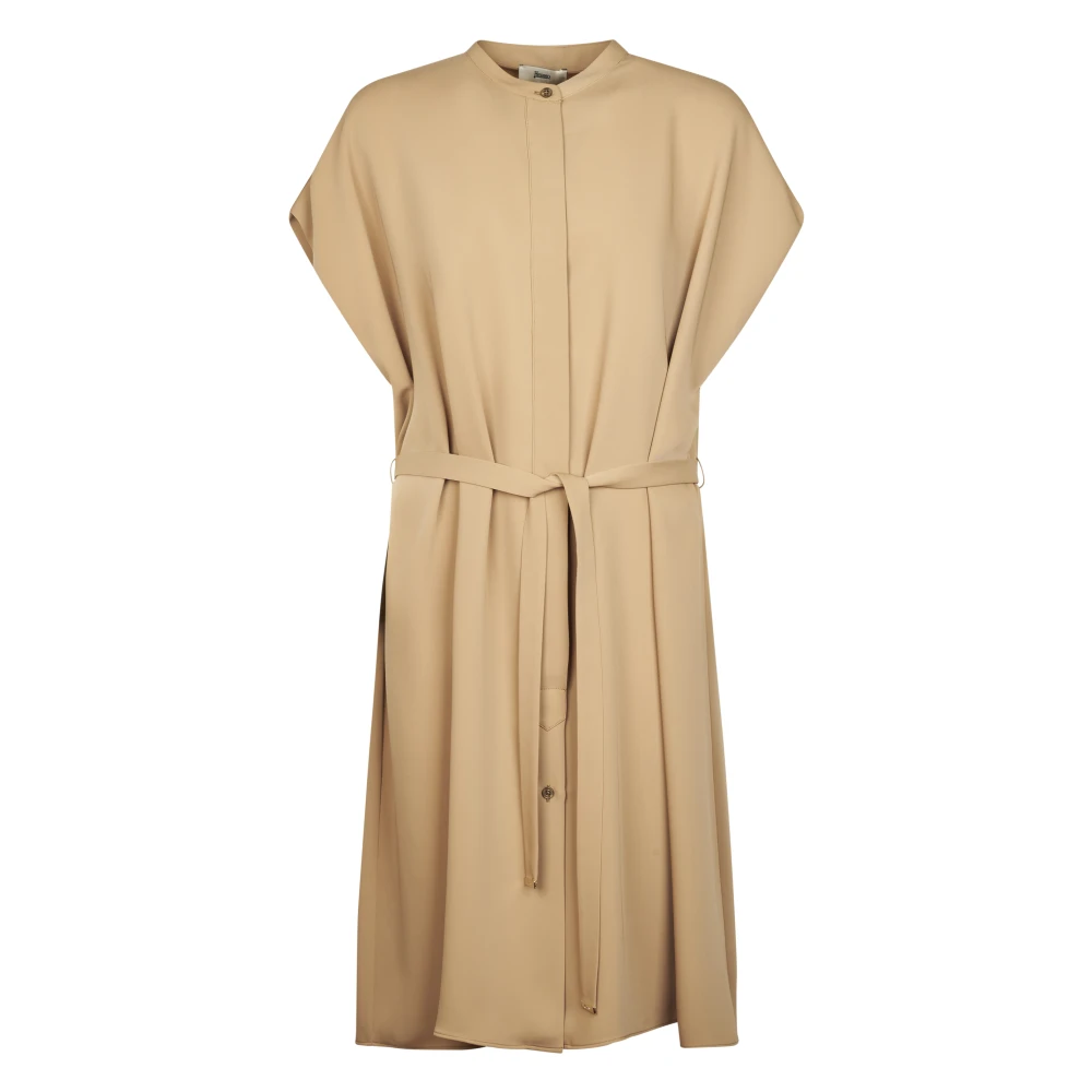 Herno Women's Brown Midi Dresses, M, Abito