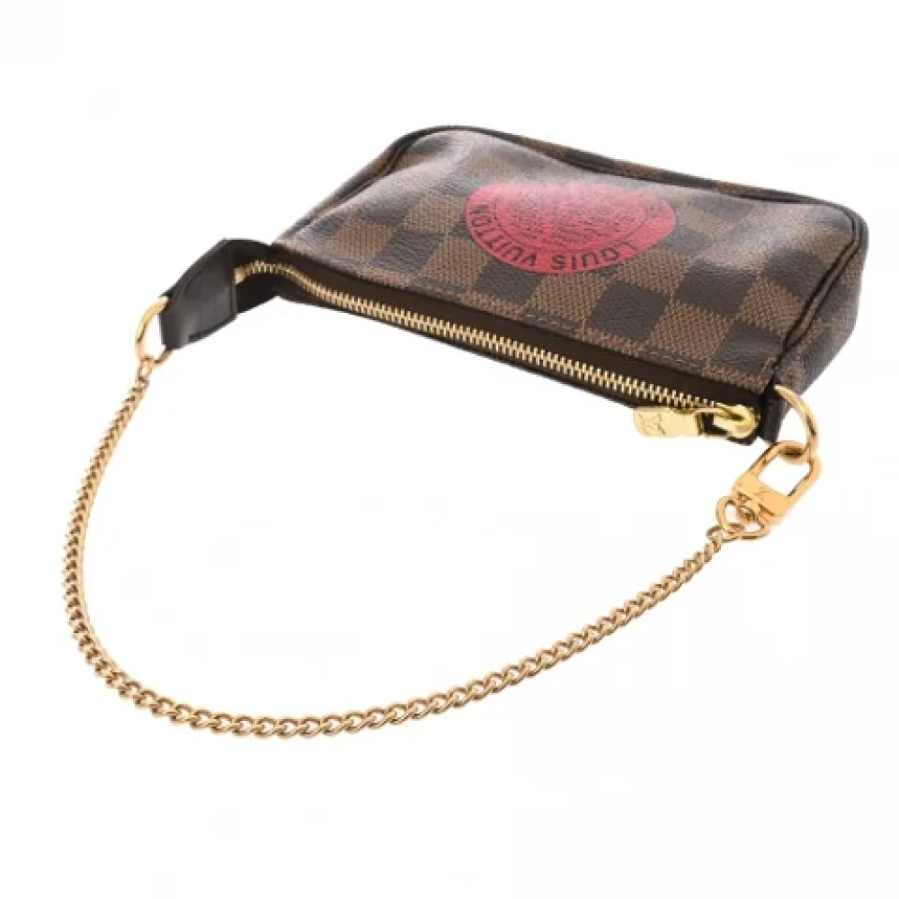 Louis Vuitton Vintage Pre-owned Canvas clutches Brown Dames