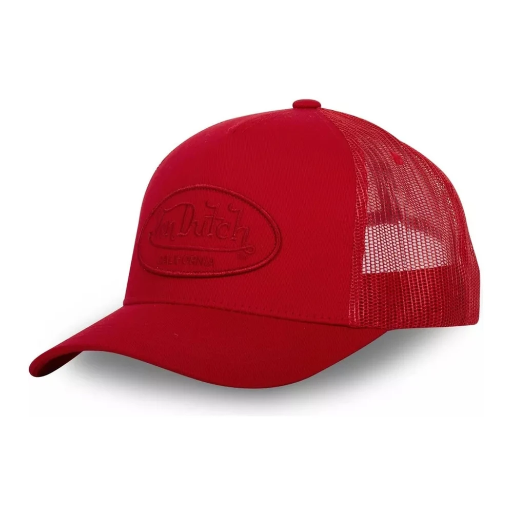 Von Dutch Rode Trucker Cap met CB LOF Red Heren