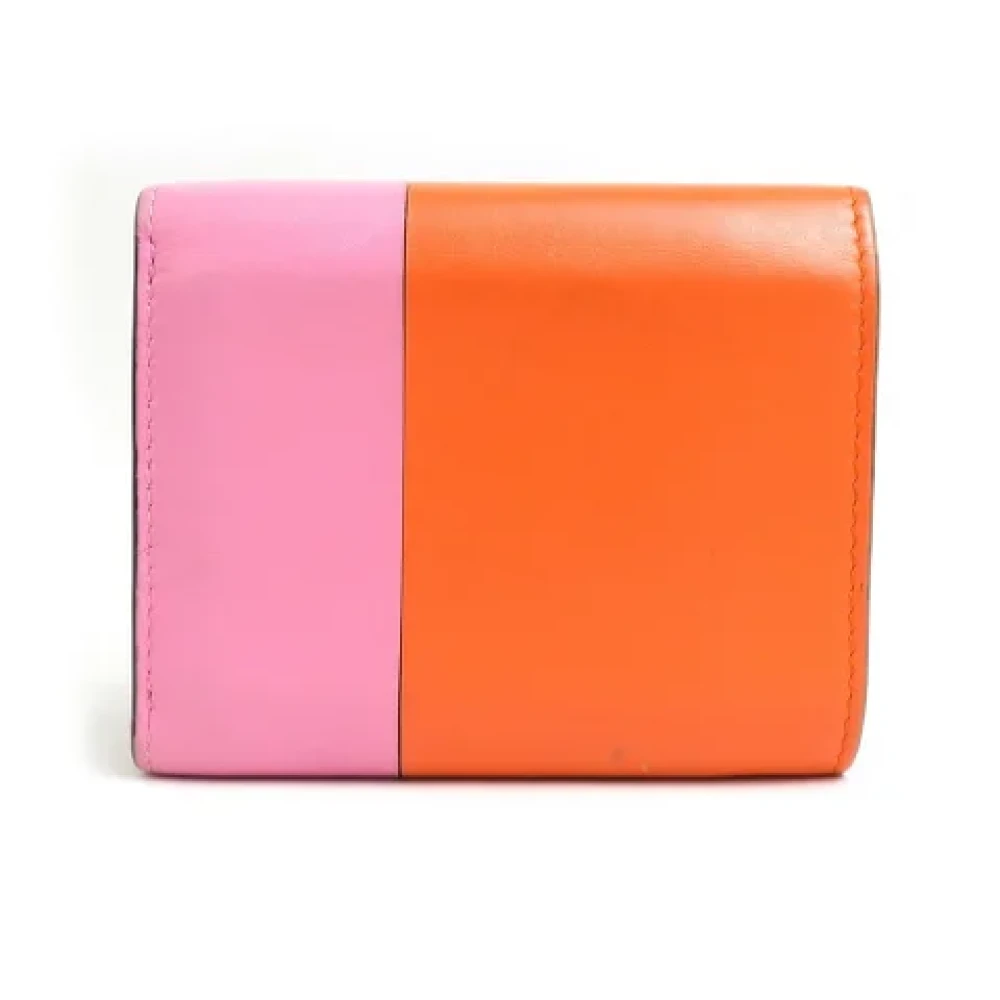 Loewe Pre-owned Leather wallets Pink Dames