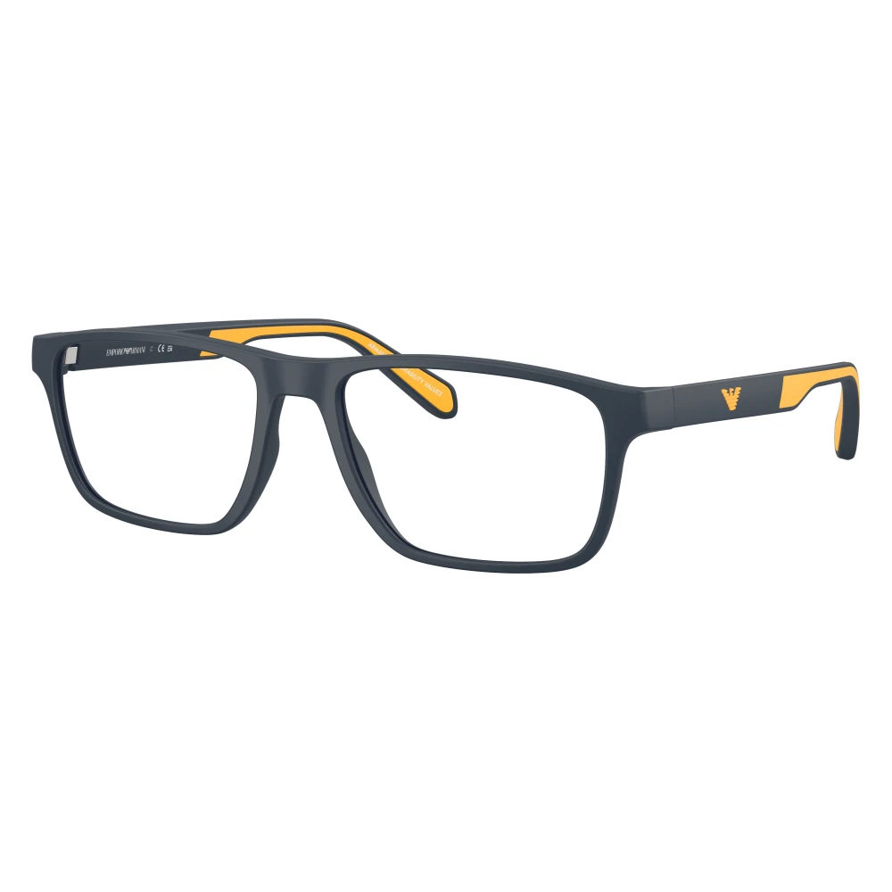 Emporio Armani Unisex Blue Glasses, 56 Mm, Ea3233 Rectangle Frame