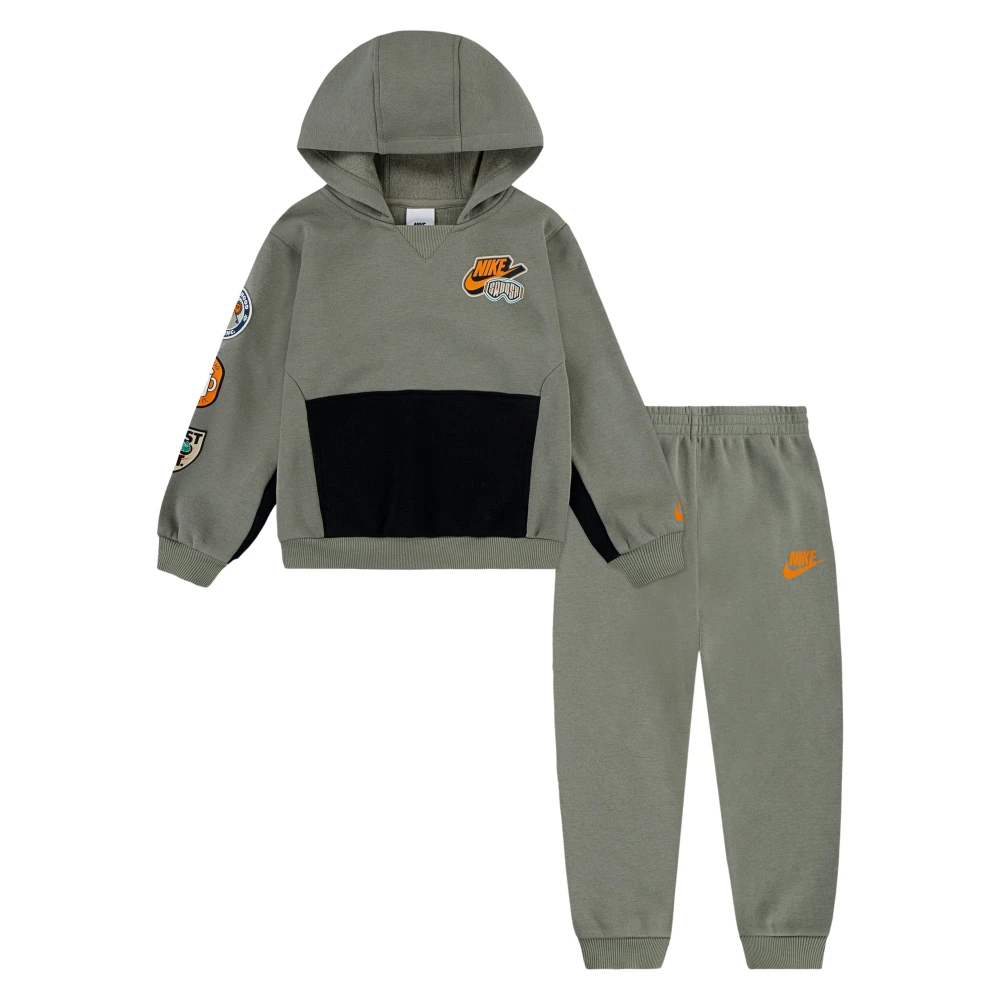 Nike Unisex Green Po Fleece Tracksuit