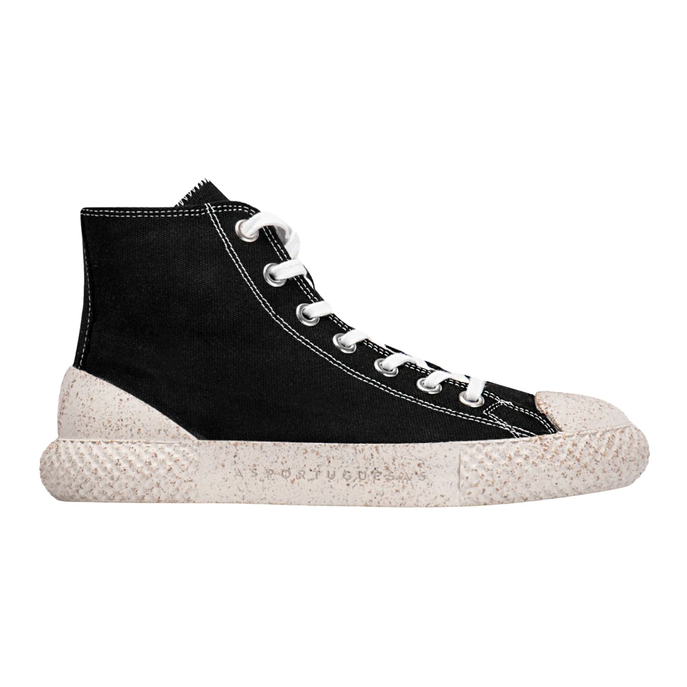 Asportuguesas Hoge sneakers zwarte textielmateriaal Dames Schoenen