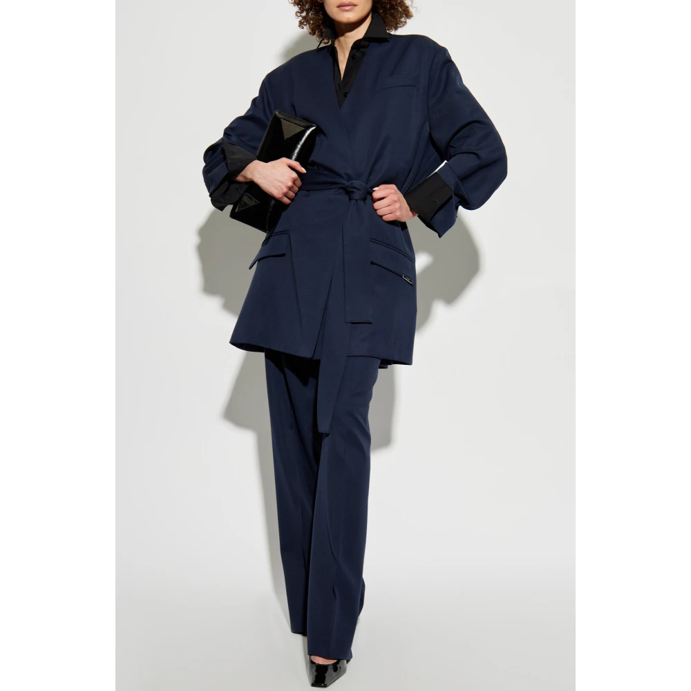The Attico Tied blazer Blue Dames