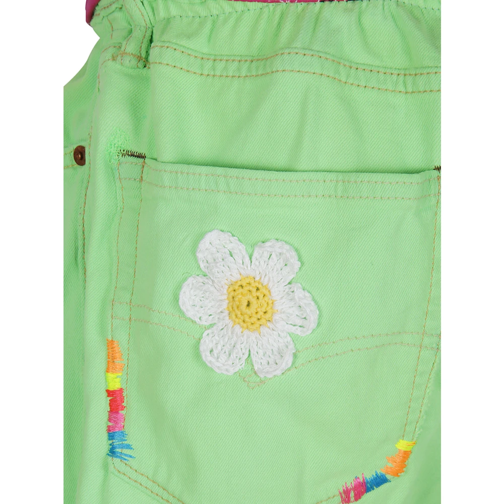 MC2 Saint Barth Groene katoenen shorts gemaakt in Italië Green Dames
