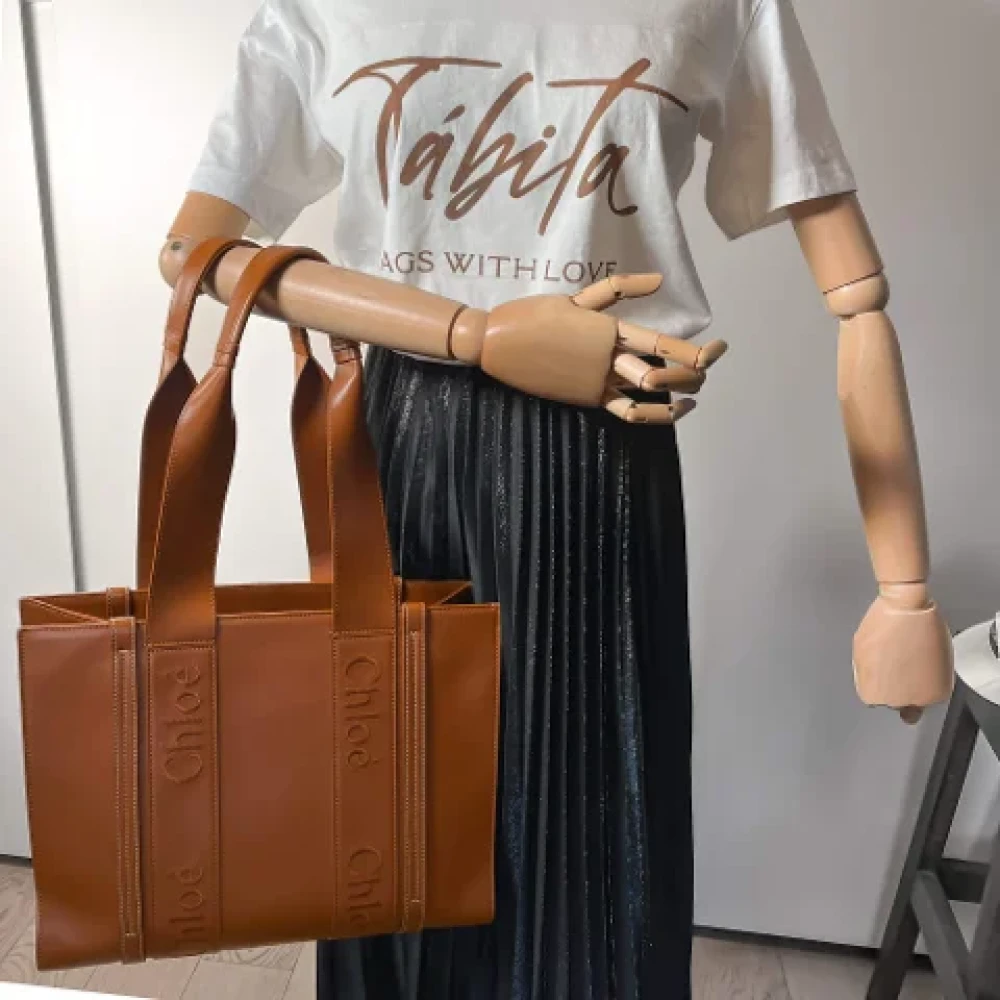 Chloé Pre-owned Leather handbags Brown Dames