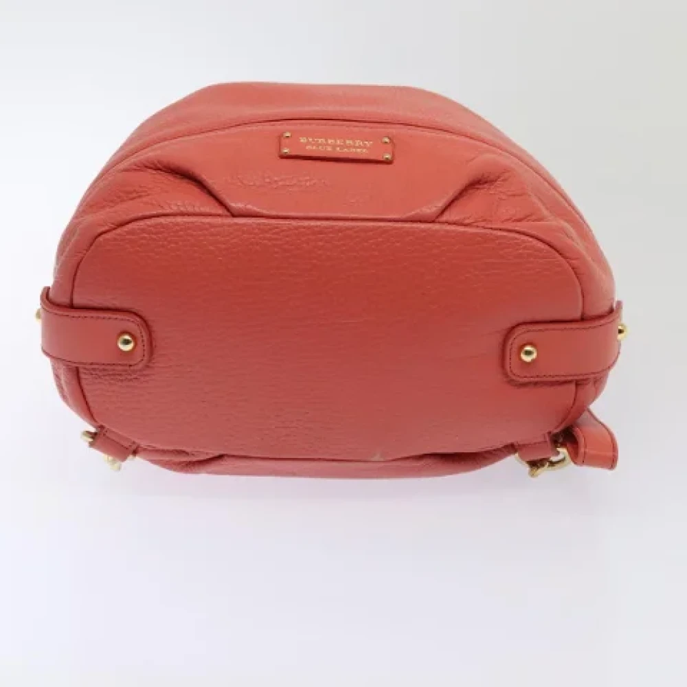 Burberry Vintage Pre-owned Leather backpacks Pink Dames