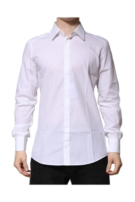 Vit Klassisk Skjorta Slim Fit