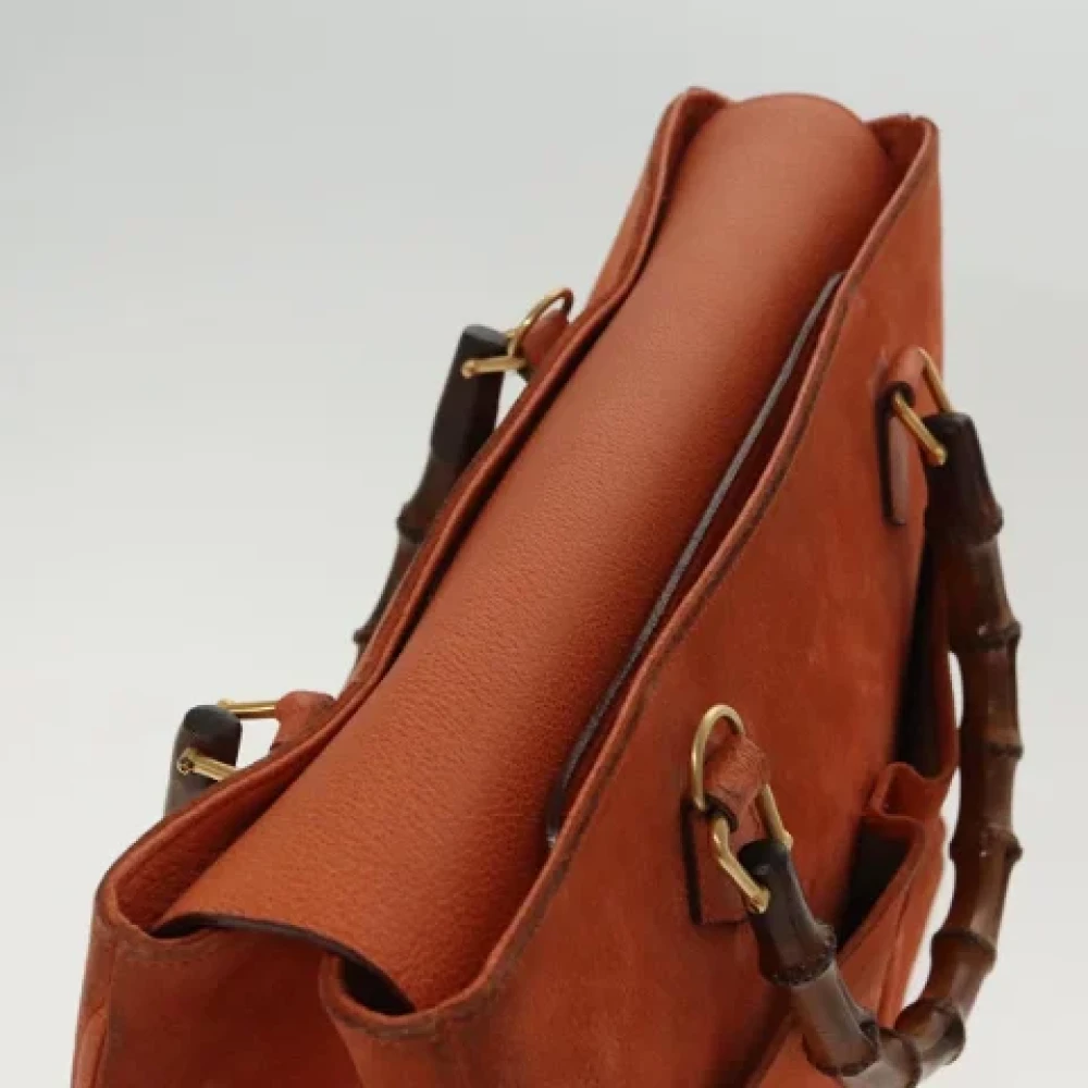 Gucci Vintage Pre-owned Suede handbags Orange Dames