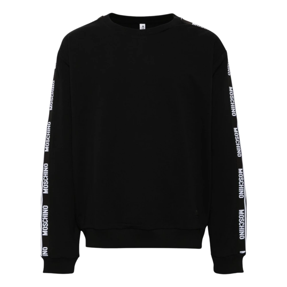 Moschino Hoodloze Sweatshirt Katoen Elastaan Mix Black Heren