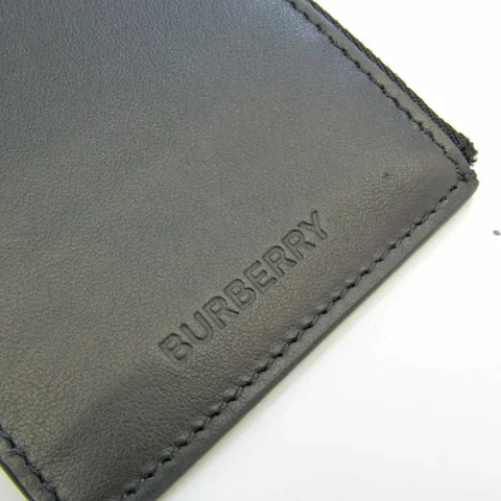 Burberry Vintage Pre-owned Leather wallets Black Dames