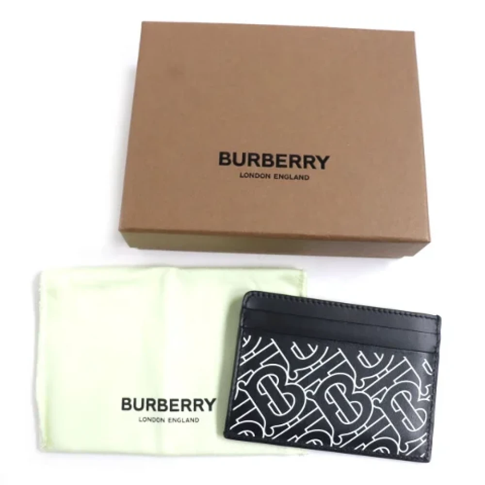 Burberry Vintage Pre-owned Leather wallets Black Dames
