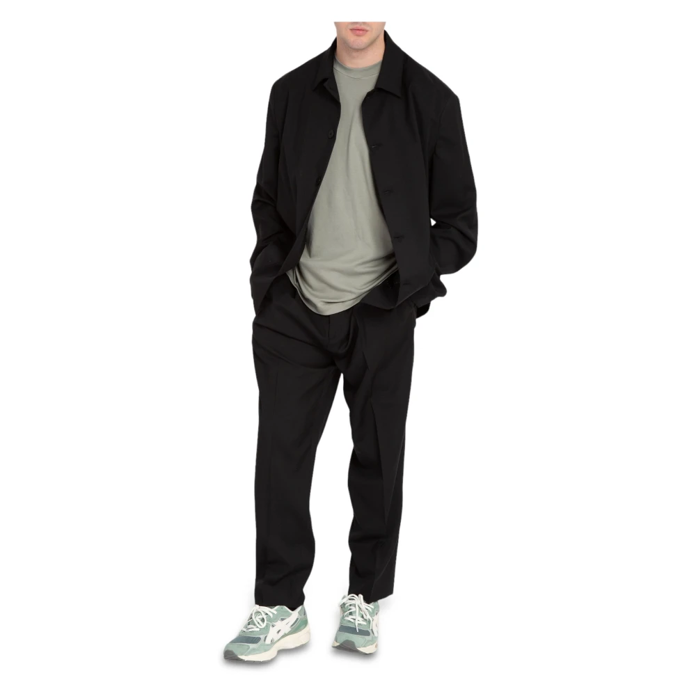 Costumein Dubbele Plooibroek in Matteo Stijl Black Heren