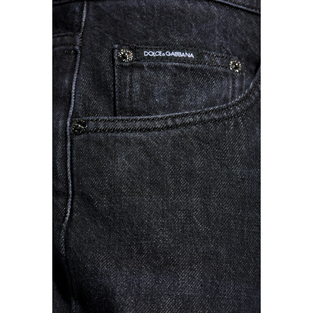Dolce & Gabbana Jeans met logo Blue Heren