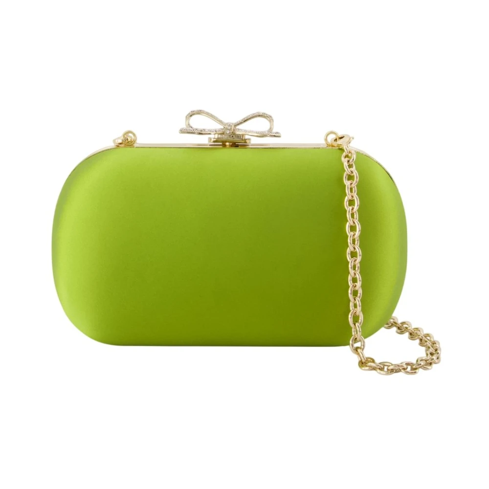 Self Portrait Clutch - Synthetic - Green - Female - Shoulder Bags - Green - One Size - Bags
