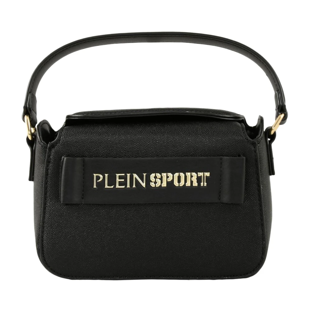 Plein Sport Stijlvolle PU-tas Black Dames