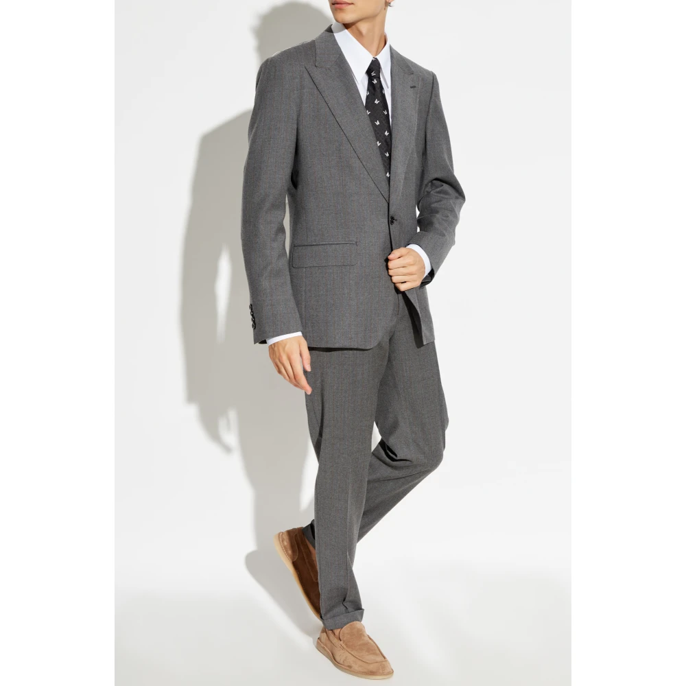 Dolce & Gabbana Wollen broek Gray Heren