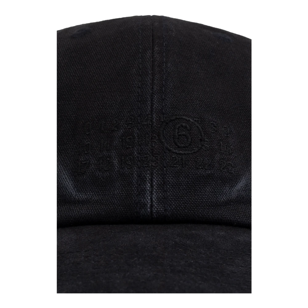 MM6 Maison Margiela Baseball Cap Black Heren