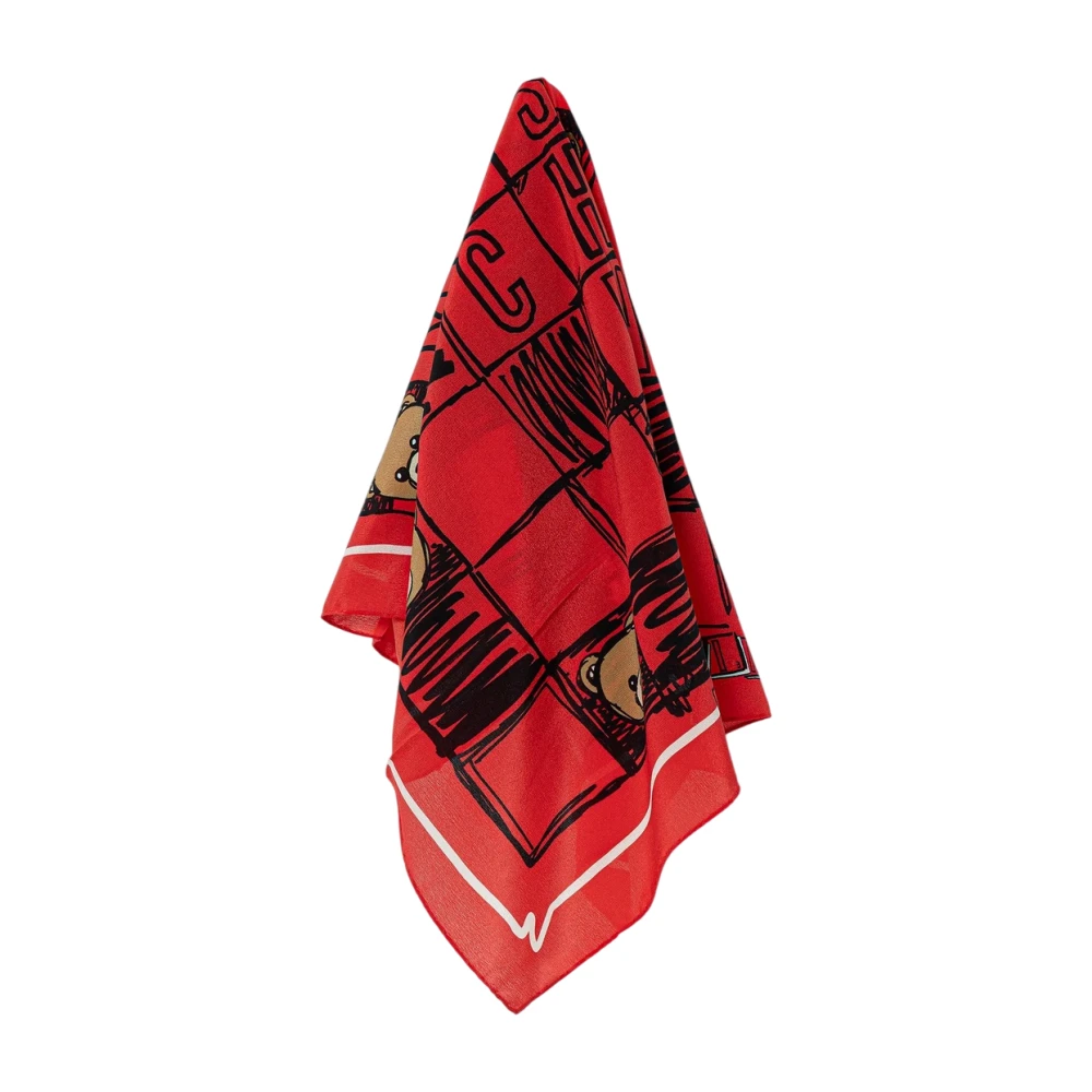 Moschino Red Winter Scarves, Female, One Size, Winter Scarves