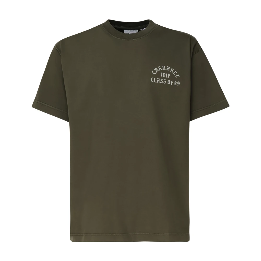 Carhartt WIP Groene Katoenen T-shirt met Logo Green Heren