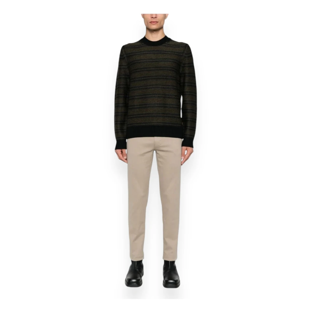 Hugo Boss Stijlvolle Truien voor Moderne Mode Black Heren
