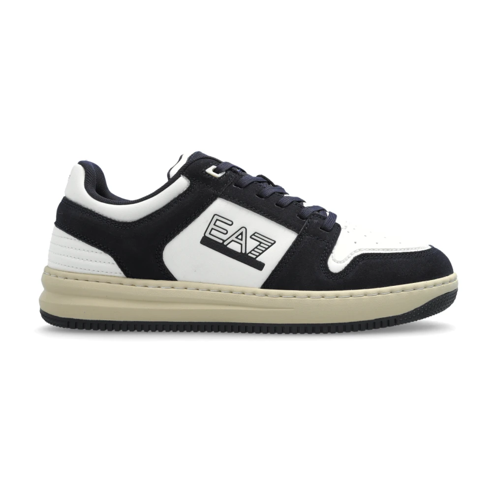Emporio Armani Ea7 Homme Blanc Chaussures, Taille: 43 Eu Chaussures De Sport Avec Logo
