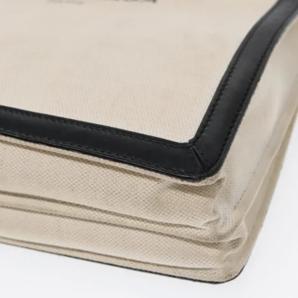 Balenciaga Vintage Pre-owned Canvas balenciaga-bags Beige Dames