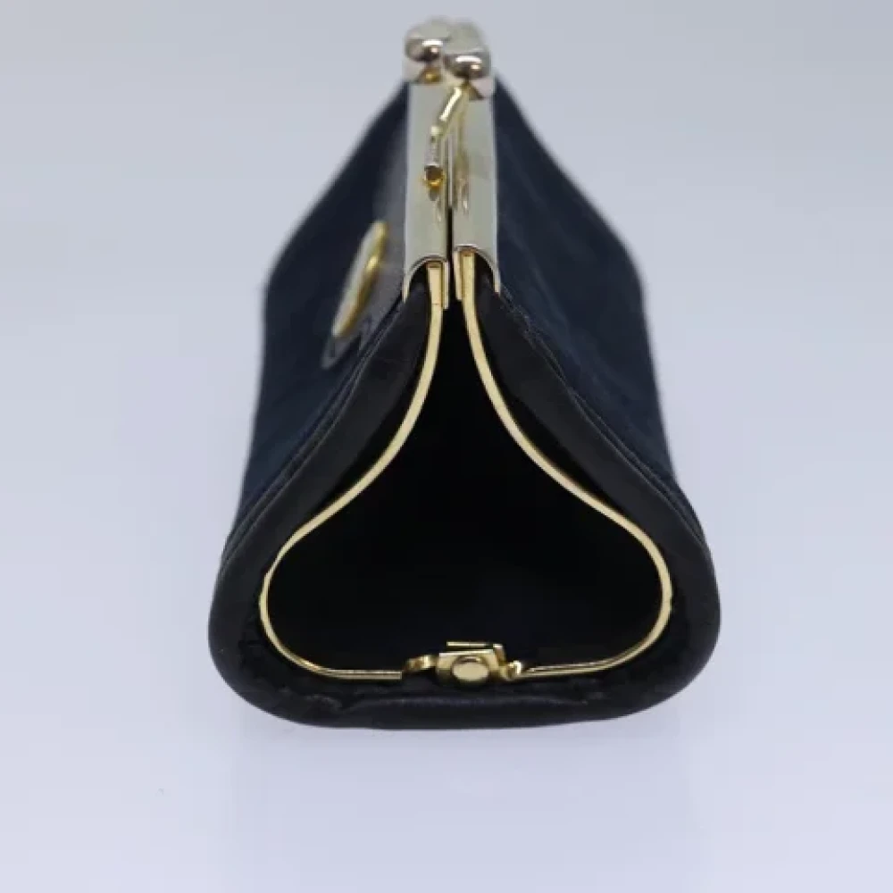 Dior Vintage Pre-owned Canvas wallets Blue Dames