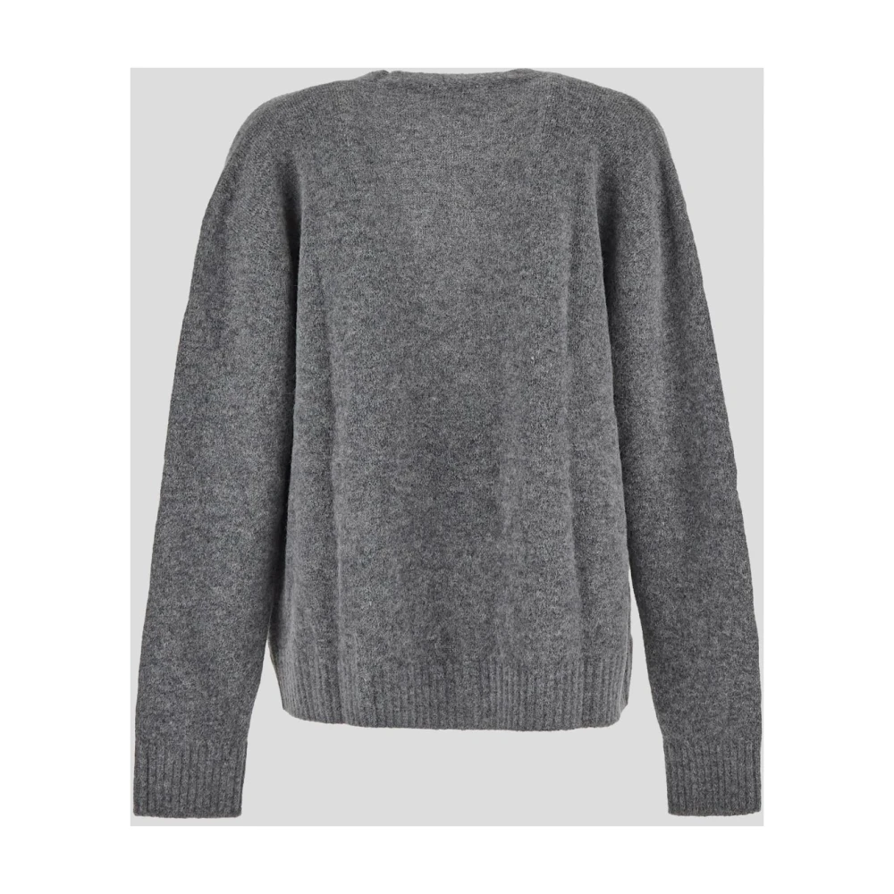 Laneus Zachte Alpaca Wol Vest Gray Heren
