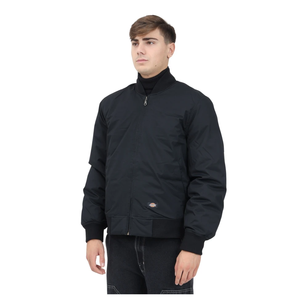 Dickies Zwarte Bomberjack voor Mannen Black Heren