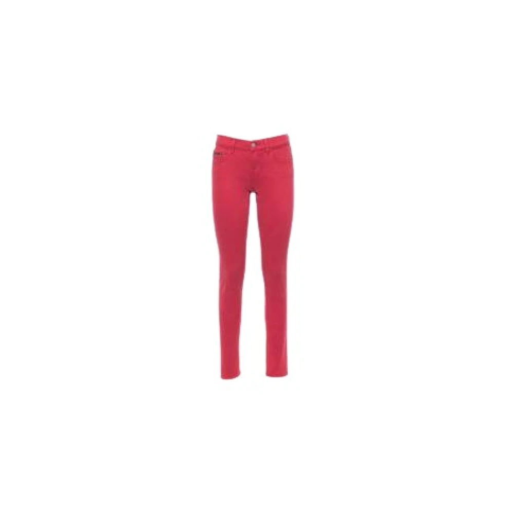 Calvin Klein Rode Stijlvolle Broek Red Dames