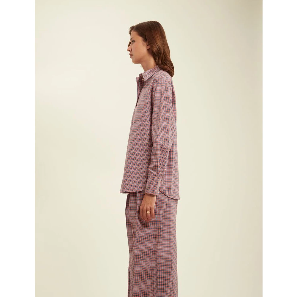 Ines De La Fressange Paris Rood Geruite Overhemd Multicolor Dames