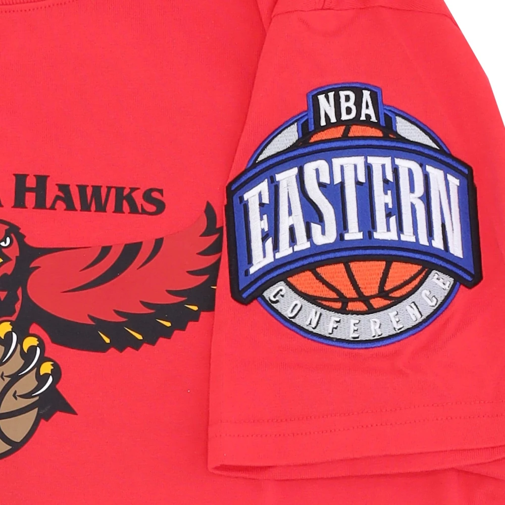 Mitchell & Ness Atlanta Hawks NBA Team T-shirt Red Heren