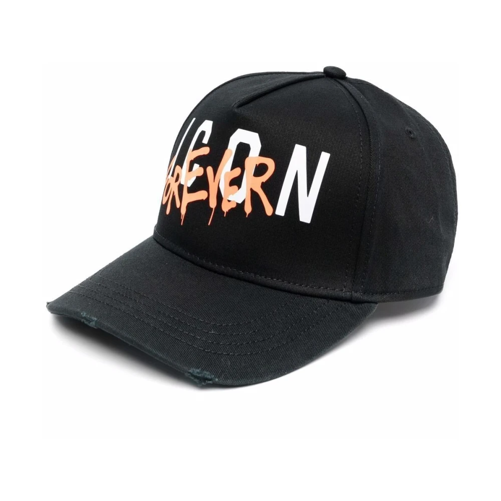 Dsquared2 Men's Black Cotton Cap