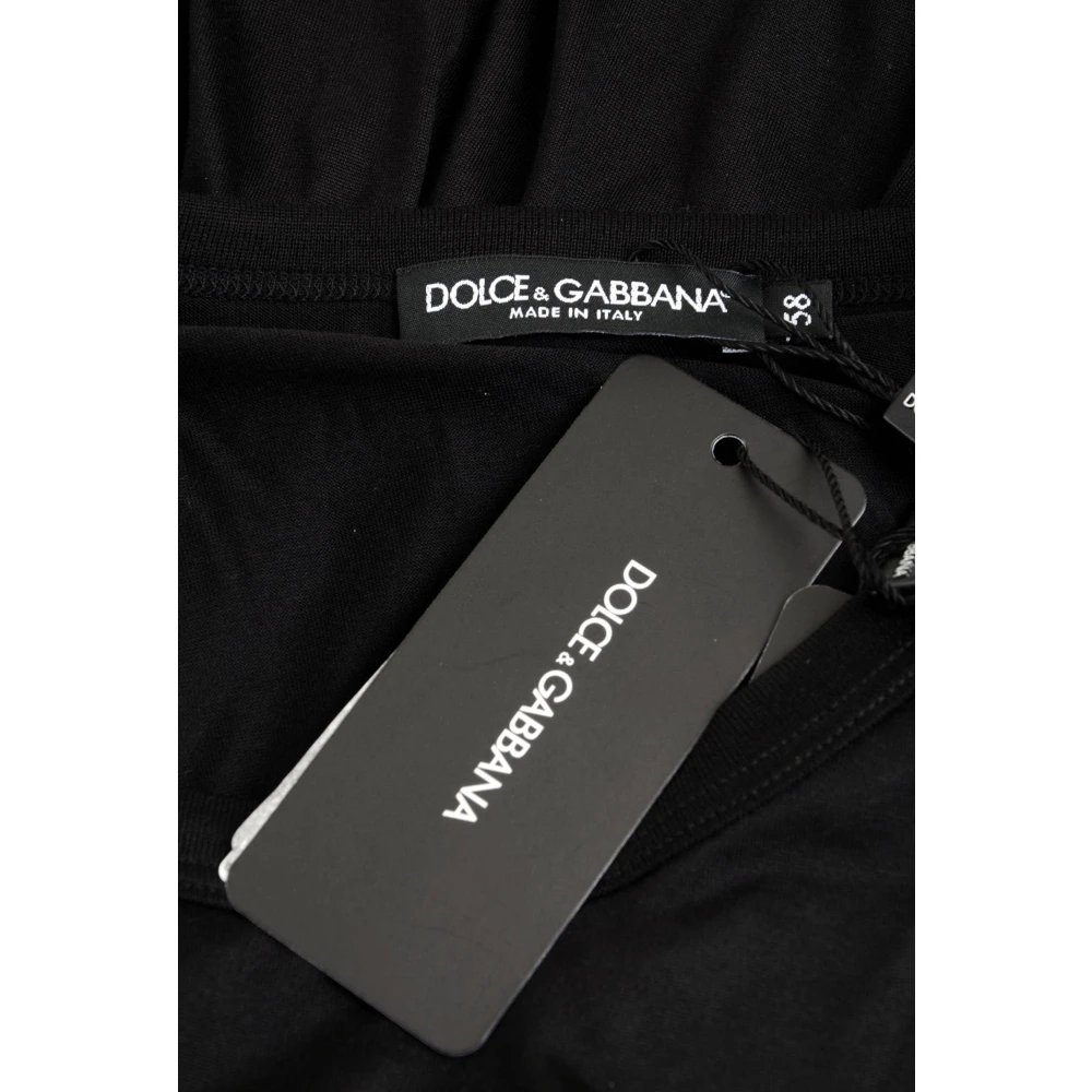 Dolce & Gabbana Zijden Korte Mouw Heren T-shirt Black Heren