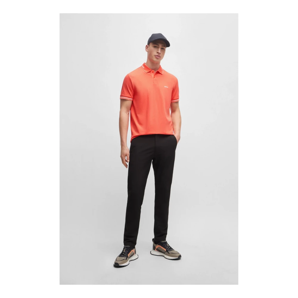 Hugo Boss Korte Mouw Polo Shirt Red Heren