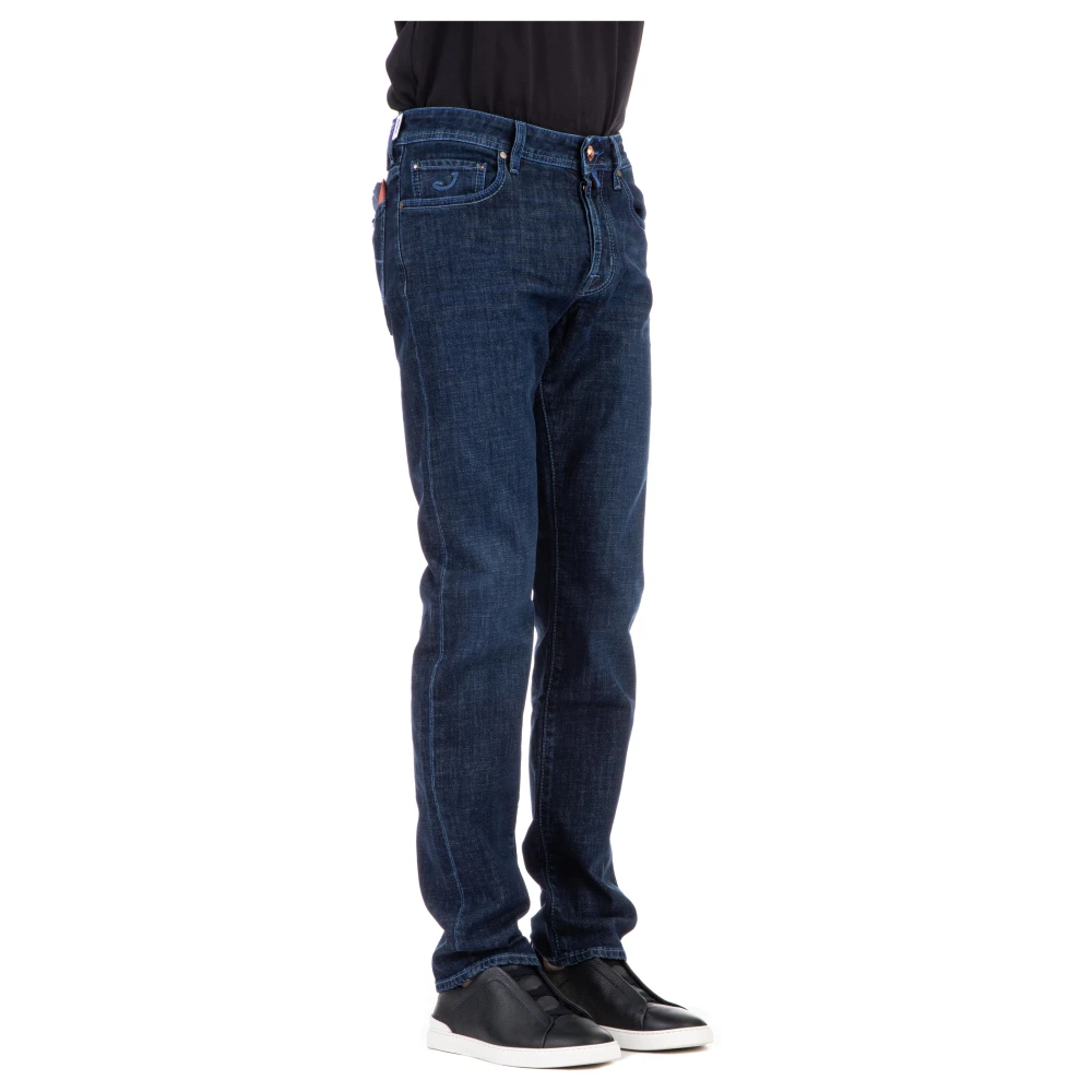 Jacob Cohën Comfortabele Denim Jeans met Unieke Details Blue Heren
