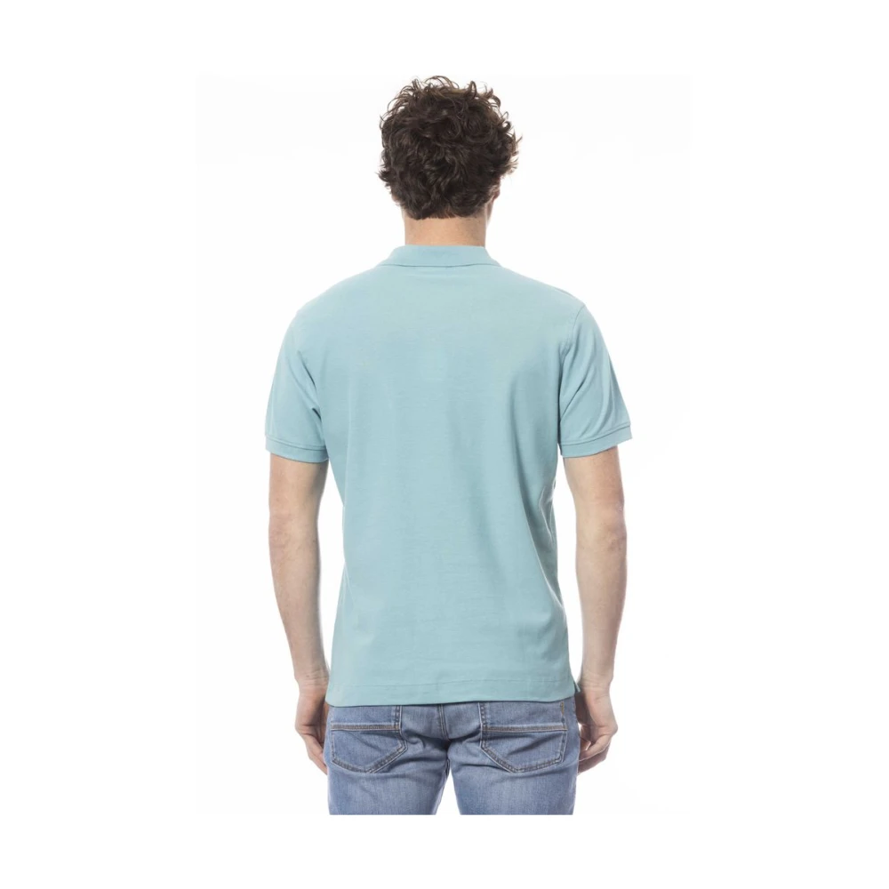 Invicta Blauw Katoenen Poloshirt met Logo Blue Heren
