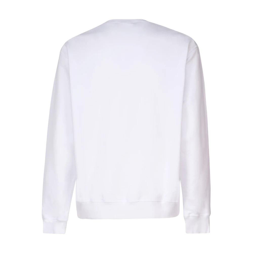 Dsquared2 Witte Sweaters met 98% Katoen White Heren