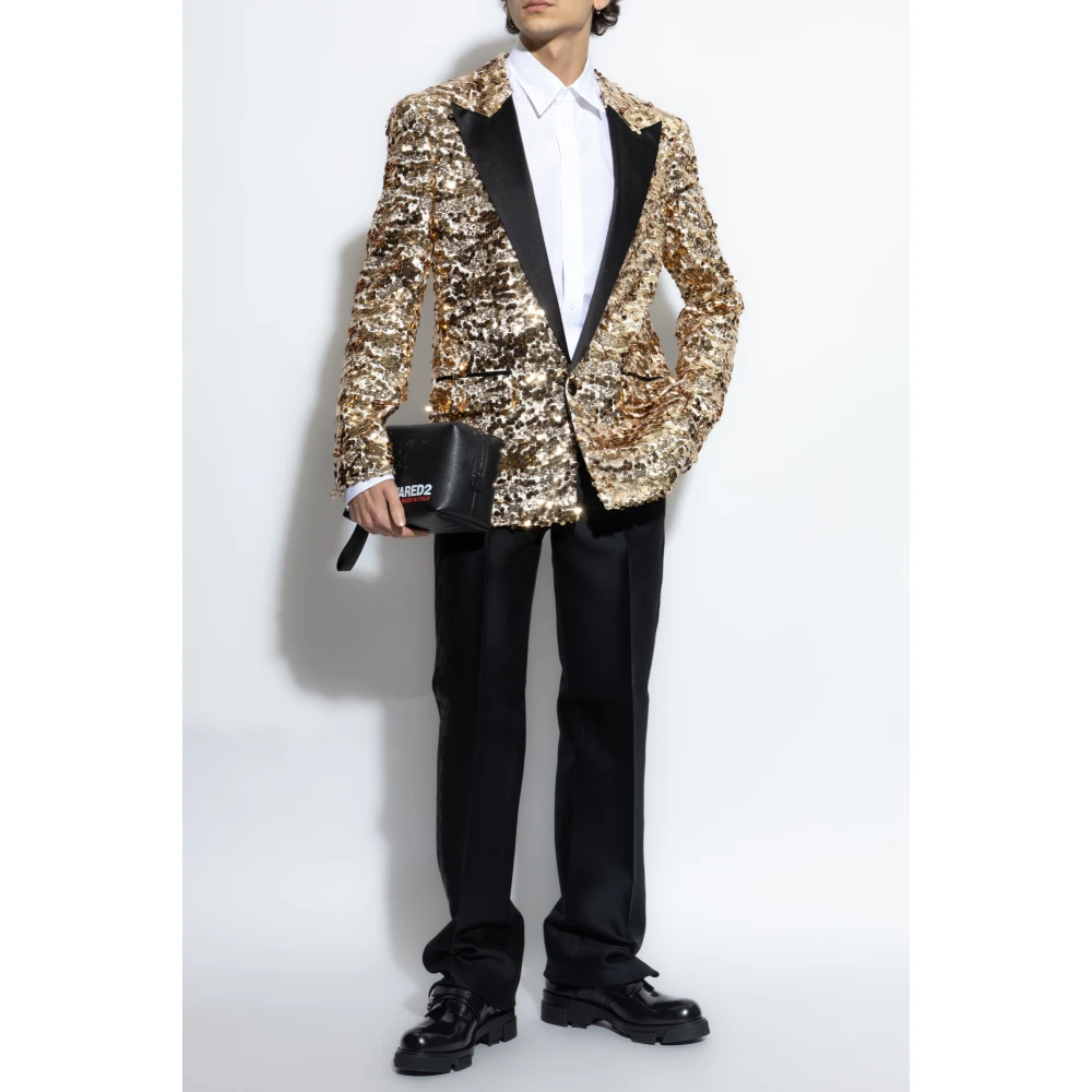 Dsquared2 Paillettenblazer Yellow Heren