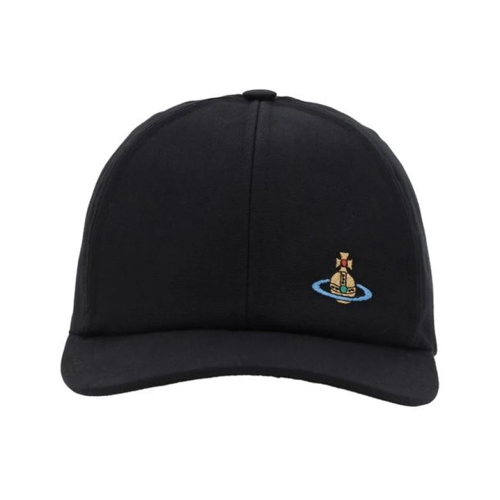 Vivienne Westwood Geborduurde Orb Baseballpet Black Heren