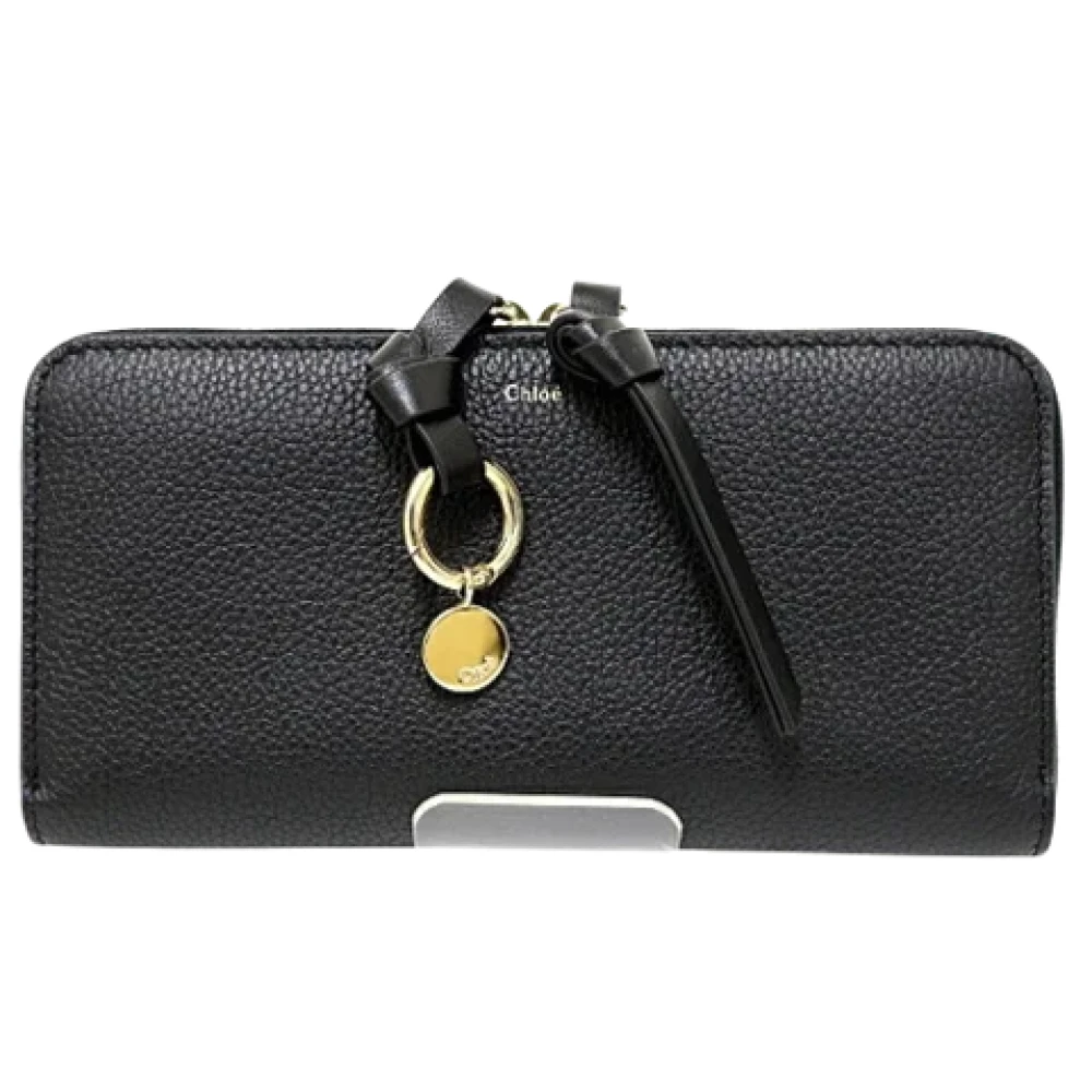 Chloé Pre-owned Leather wallets Black Dames