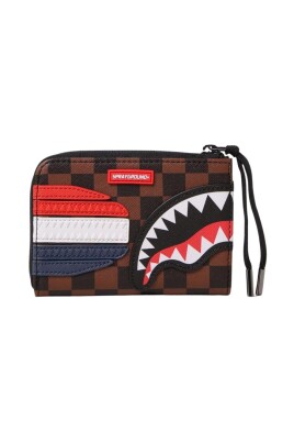 checkered-shark-zip-wallet