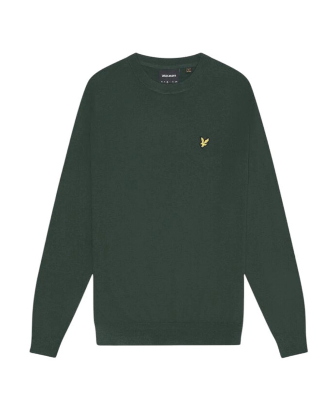 pull-vert-en-maille-a-col-rond