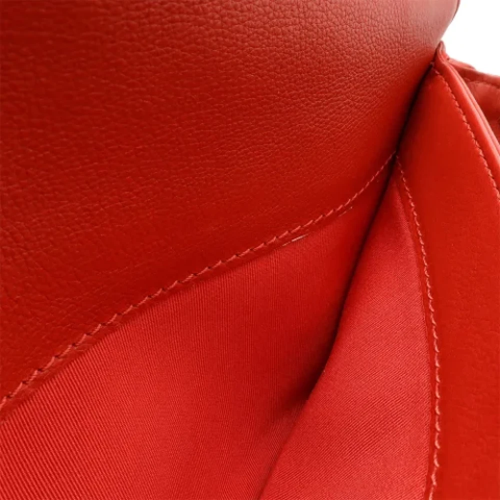 Chanel Vintage Pre-owned Leather chanel-bags Red Dames