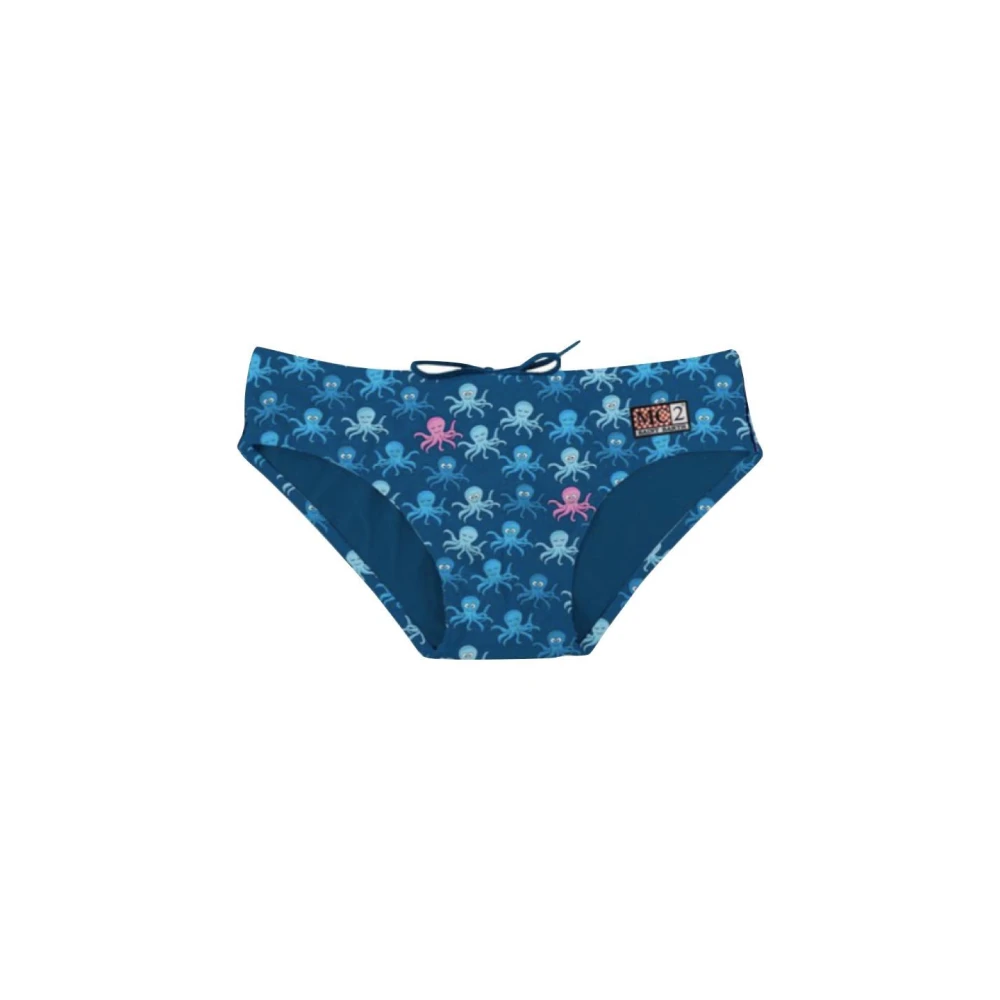 MC2 Saint Barth Heren Strand Shorts Tropische Print Blue Heren
